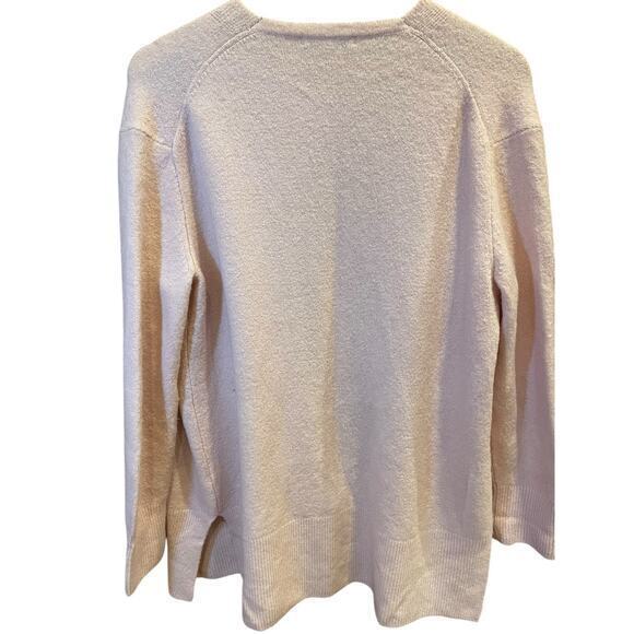 Madewell Open Front Cardigan Light Pink Merino Wool & Alpaca Oversized Small - Picture 7 of 10